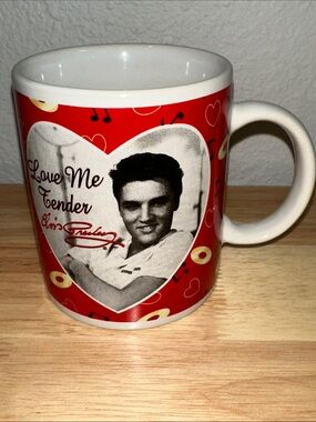 Elvis Presley “Love Me Tender” Ceramic Coffee Mug